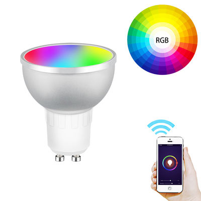 एलेक्सा और गूगल असिस्टेंट Wifi स्मार्ट लाइट बल्ब Gu10 RGB मल्टीकलर